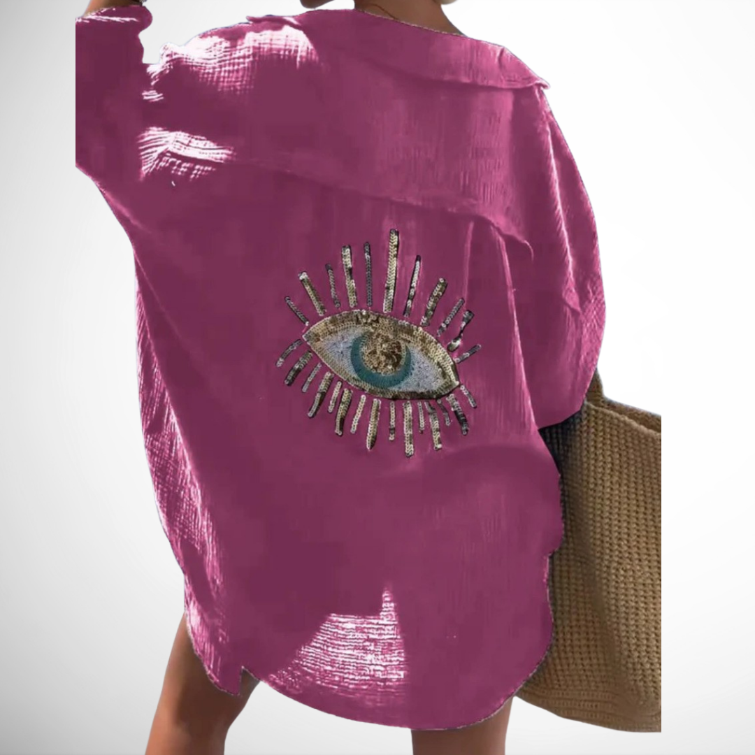 Liv™ strandblusen | Elegant og mystisk