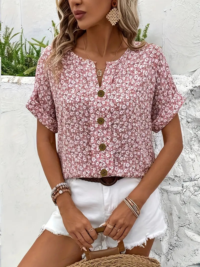Faja™ | Stilsikker Blomstret Bluse