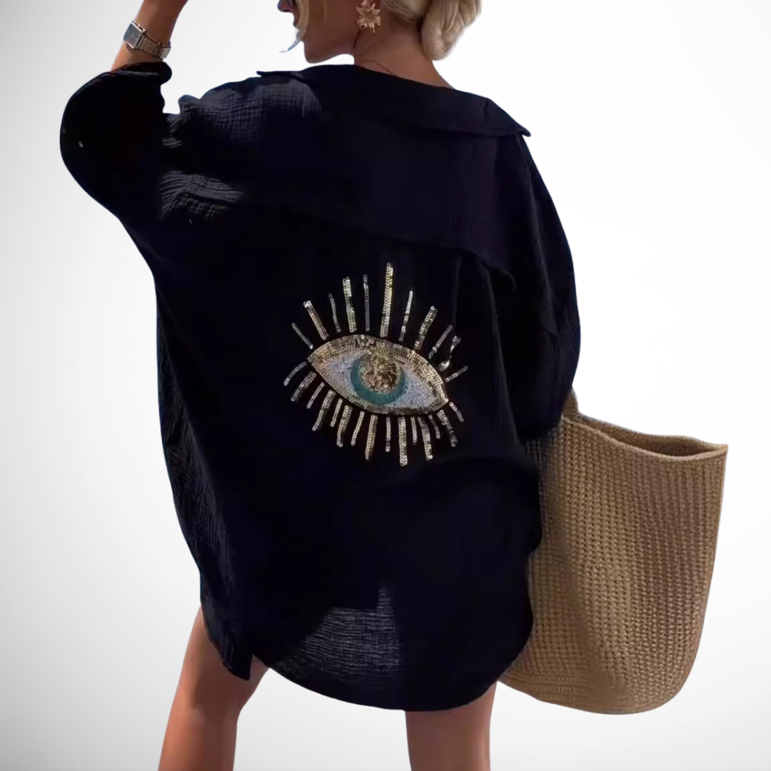 Liv™ strandblusen | Elegant og mystisk