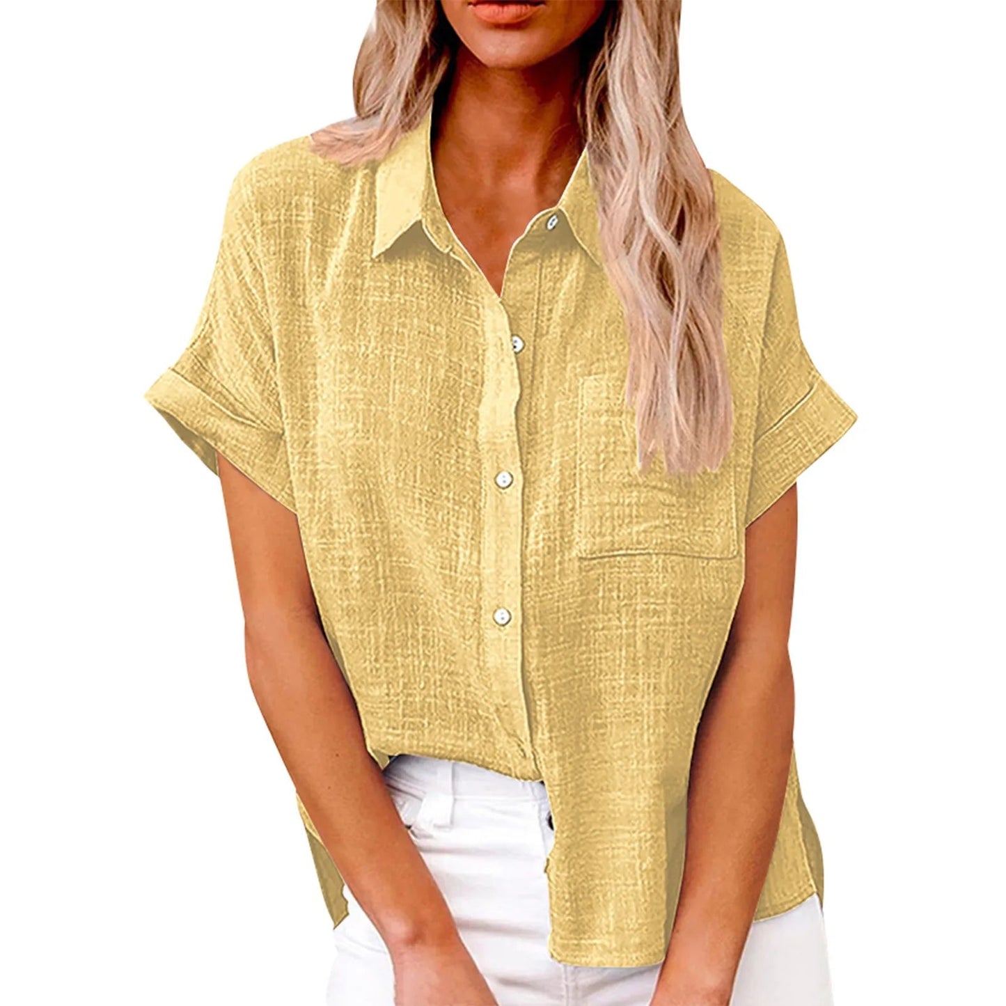 Clara™ | Stilren og Afslappet Bluse