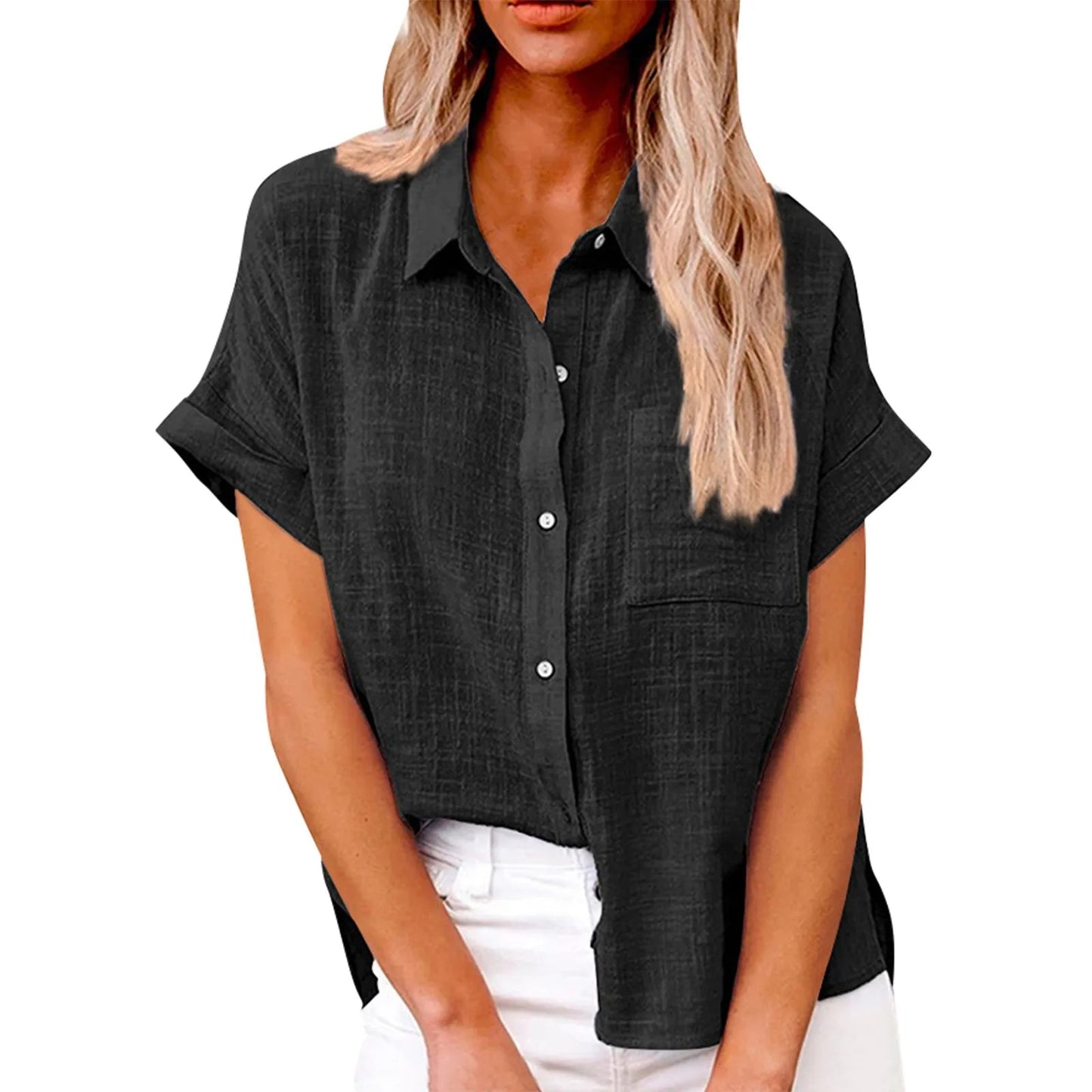 Clara™ | Stilren og Afslappet Bluse