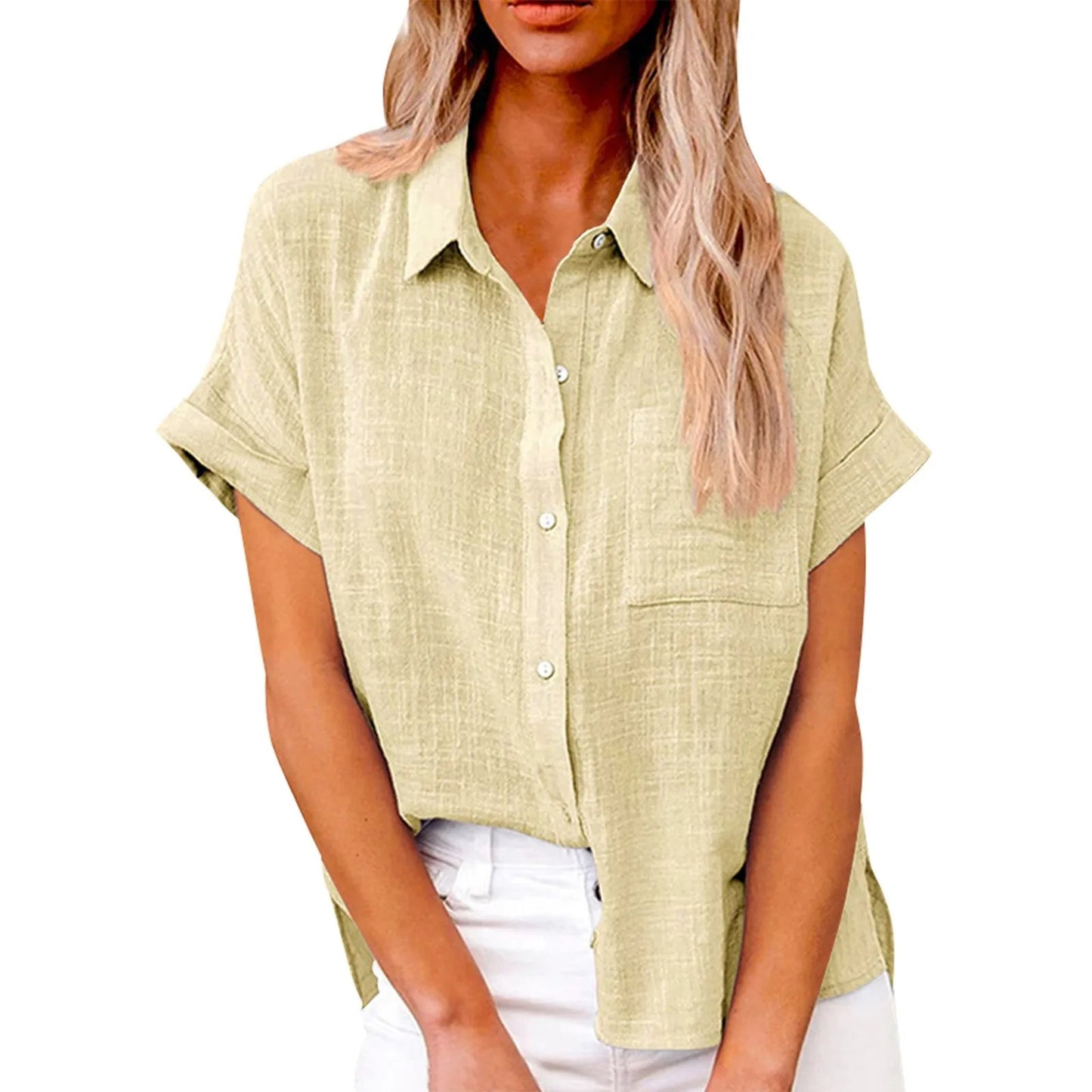Clara™ | Stilren og Afslappet Bluse