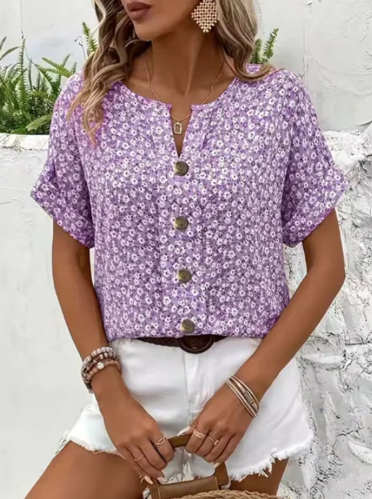 Faja™ | Stilsikker Blomstret Bluse