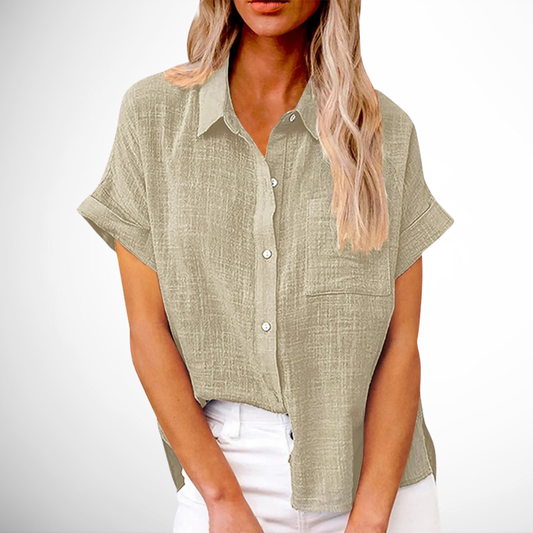 Clara™ | Stilren og Afslappet Bluse