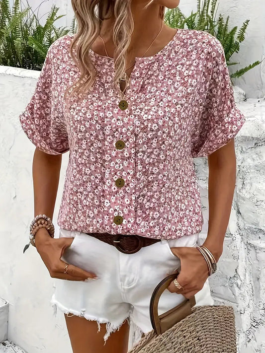 Faja™ | Stilsikker Blomstret Bluse