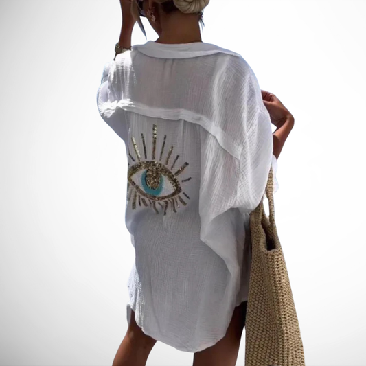 Liv™ strandblusen | Elegant og mystisk