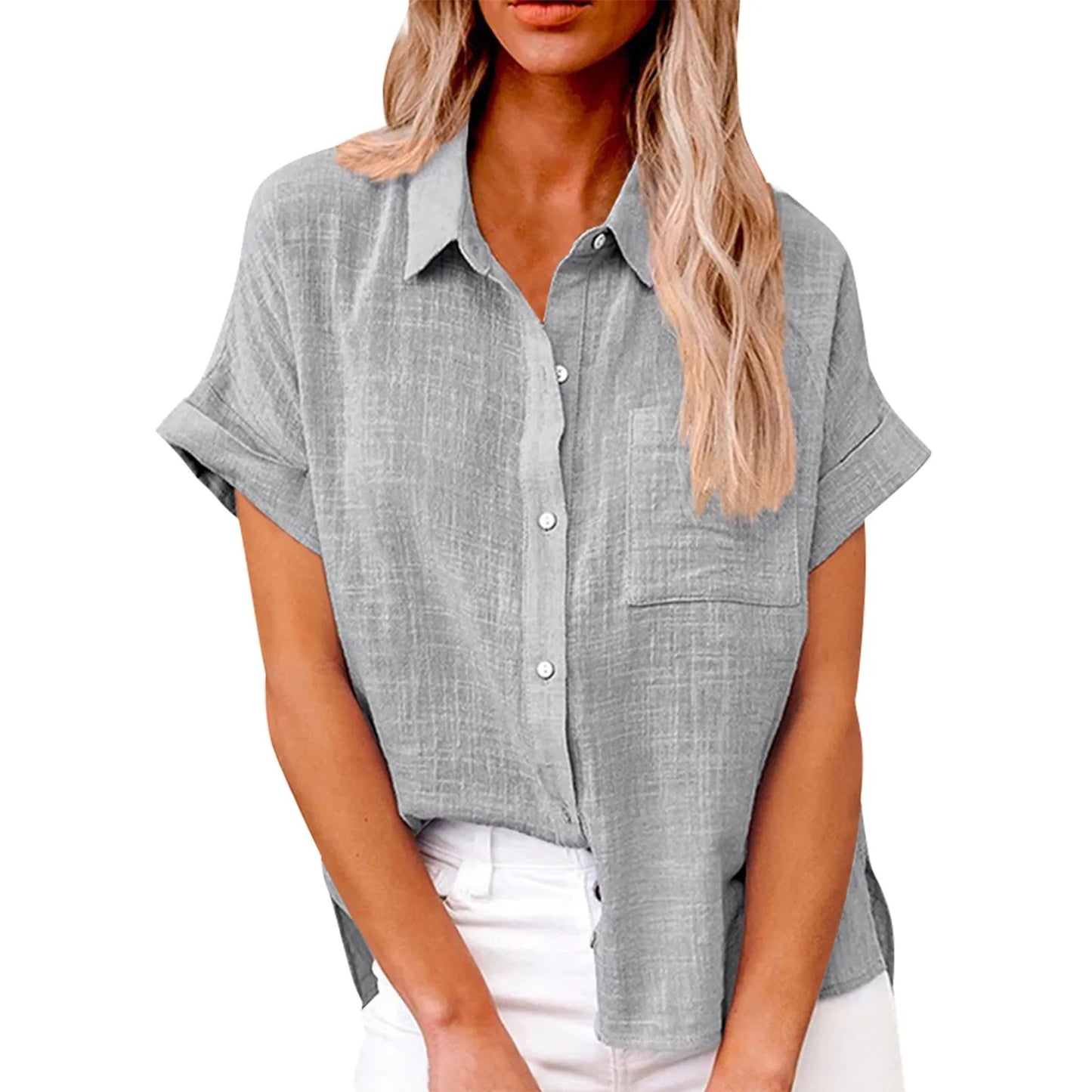 Clara™ | Stilren og Afslappet Bluse